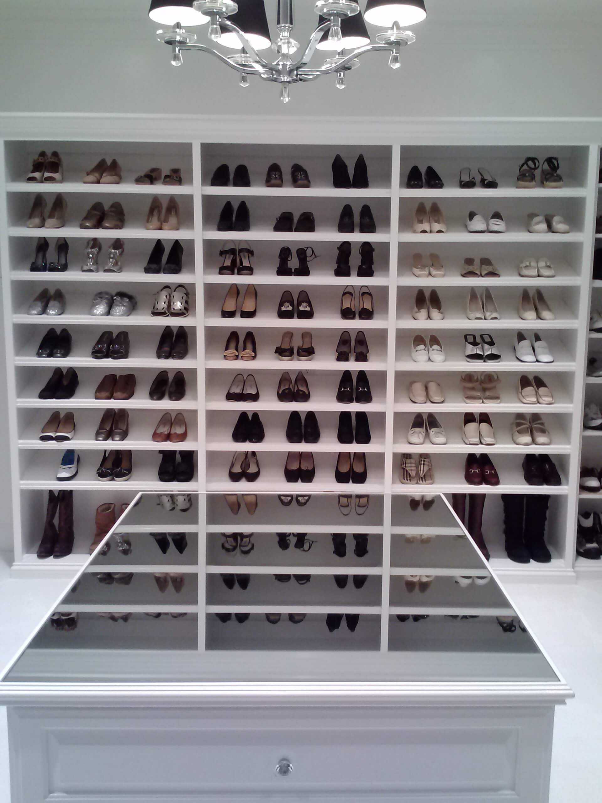 Shoe Shelves Beautiful and Elegant Ladies Dressing Room - The Closet Company