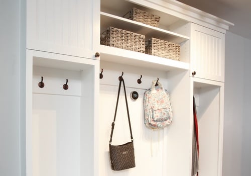 custom mudroom and foyer design